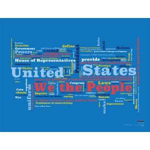  The Constitution Word Cloud Poster
