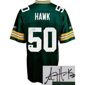  A.J. Hawk Autographed Jersey   AJ Reebok EQT   Autographed 