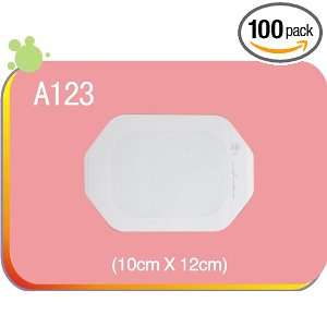  AOKI A123 Transparent Dressing With Label 4 x 4 3/4 100 