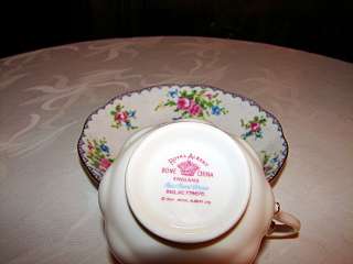 VINTAGE ROYAL ALBERT PETIT POINT CUP AND SAUCER  