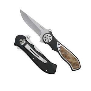  New Trademark Woodsmen Spring Assisted Pocket Knife Tan 