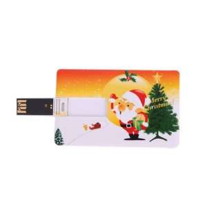  4GB Santa & Christmas Tree Credit Card Style USB Flash 