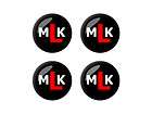 MLK Iniitials Martin Luther King Wheel Center Cap 3D Set of 4 Stickers