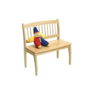   5235 Childs Bench with Curved Legs, Natural