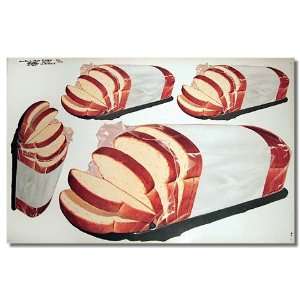  Vintage  Loaves of Bread  Poster 1960 