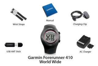 Garmin Forerunner 410 World Wide GPS Enabled Sports Watch 753759969615 