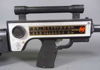 Vintage Agent Zero Secret Agent Spy Toy Cap Gun Radio Rifle Mattel 