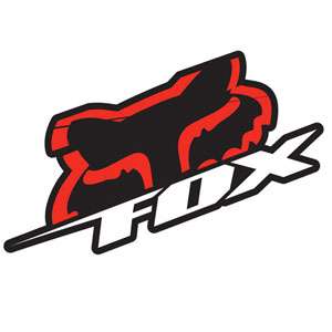 NEW FOX RACING BLACK RED BLITZ 4 STICKERS DECALS HOT  