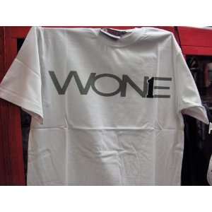 Wone Concepts Tee (White with Olive/Black Writing) XL  