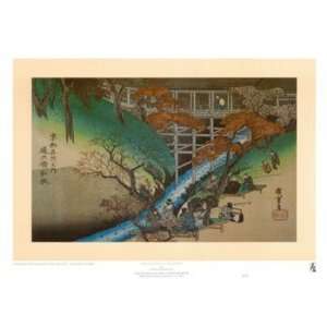  Maple Leaves at Tsutenryo   Poster by Ando Hiroshige 