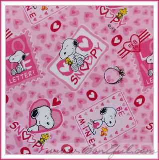 BOOAK Fabric OOP LOVE Heart Block Valentine Dot White HOt *PINK RED 
