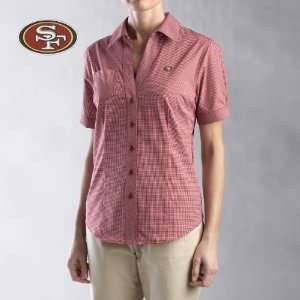  Cutter & Buck San Francisco 49Ers Womens Short Sleeve 