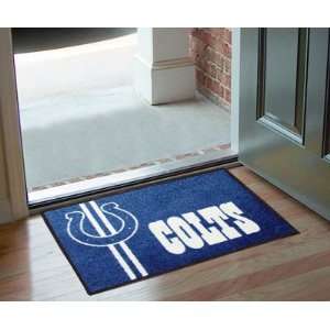 Indianapolis Colts Logo Chromo Jet Printed Rectangular Area Rug Floor 