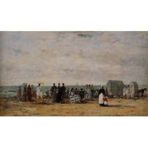   name The Beach at Trouville 3, By Boudin Eugène 