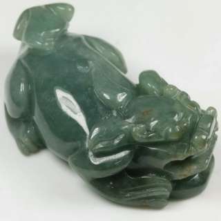 Pi Xiu Chinese Mythical Hybrid Green Pendant Grade A Chinese Jade 