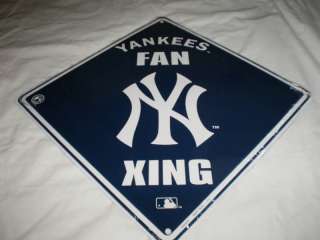Metal Sign New York Yankees 12x12 Fan Xing Crossing MLB  
