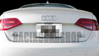 Audi A4 B8 ABT Style PAINTED Rear Trunk Spoiler 2008UP  