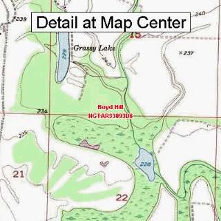  USGS Topographic Quadrangle Map   Boyd Hill, Arkansas 