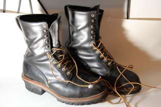 Red Wing 2218 Red Mens 9 inch Logger Lineman Black  