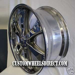 Oasis Wheels B1 Spinner 6x4.5 Dodge Fit 22s Chrome  