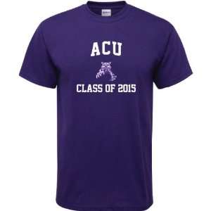  Abilene Christian Wildcats Purple Class of 2015 Arch T 