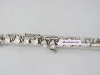 NEW NICKEL PLATED FLUTE WITH CASE FOR BEGINER Split E  