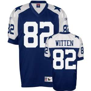 Jason Witten #82 Dallas Cowboys Replica Throwback NFL Jersey Blue Size 
