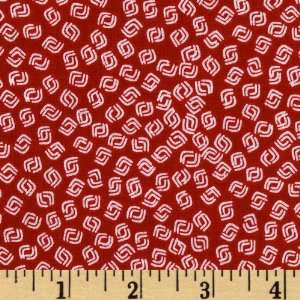  44 Wide Rubys Abstract Squares Red Fabric By The Yard 