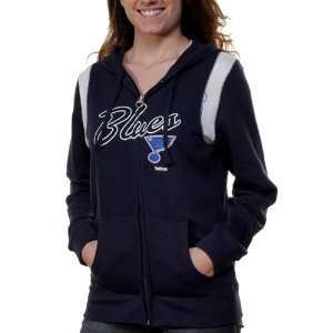   St. Louis Blues Womens Wipe Out Hoodie   Navy Blue