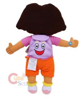 Dora Cuddle Plush Pillow Cushion Doll 26 w/ Mr. Bag  