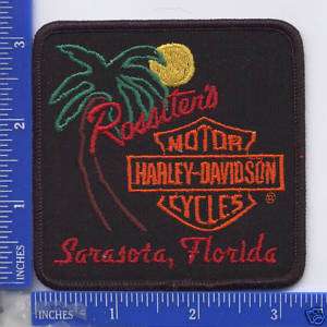 Harley Davidson DEALER ROSSITERS SARASOTA FLORIDA patch  