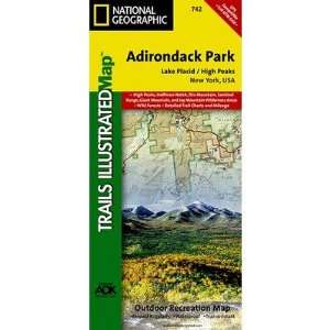    Lake Placid / High Peaks, Adirondack Park Map