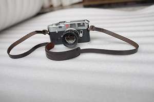 Handmade vintage Leather camera strap Leica brown 2702  