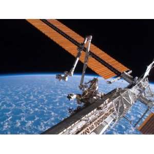  The Canadarm2 and Solar Array Panel Wings on the 
