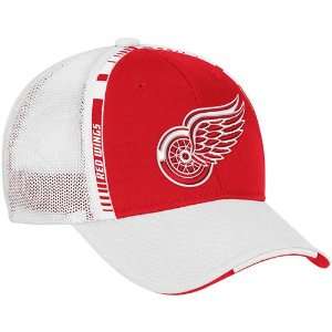  Reebok Detroit Red Wings Draft Day Flex Hat   Red/White 