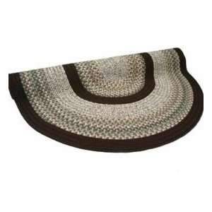   Mills Beantown 6 Round baked beans brown Area Rug
