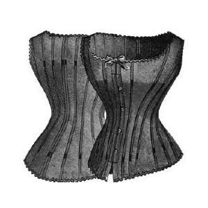  1886 Ladys Corset Waist/Cover Pattern   32 Bust   25 