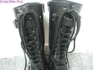 black gothic lolita queen vamp shoes boots US 5.5   11  