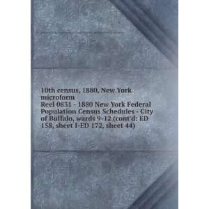 1880 New York Federal Population Census Schedules   City of Buffalo 