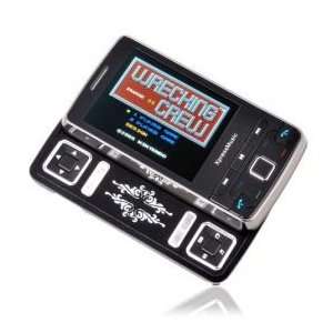 JinPENG S767 Dual Card Dual Band Game Style Dual Slide TV Phone Black 