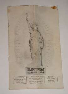   1919 ELECTREAT QUACK MEDICAL PAIN TREATMENT MASSAGER   WORKS  