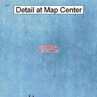 USGS Topographic Quadrangle Map   Cocoa Beach, Florida 