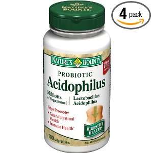  Natures Bounty Probiotic Acidophilus, 100 Capsules (Pack 