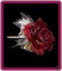new red silk ribbon rose writing pen $ 22 64   