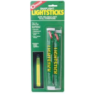 Coghlans Snap Light Lightsticks   Green 2 Pack. 9202  