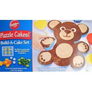  Wilton PUZZLE CAKES Build A Cake Set w 24 Silicone Cups 