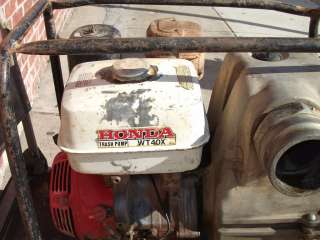 Honda WT40X 4 Construction Trash Water Pump with Suction and 