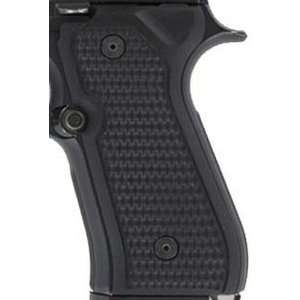    Hogue Beretta 92 Grips Piranha G 10 Solid Black