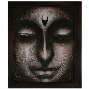  Black Buddha Face~Bali Paintings~Acrylic On Canvas~Bali 