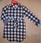   5T Gymboree PENGUIN CHALET Navy White Checkerboard Woven Belted Dress